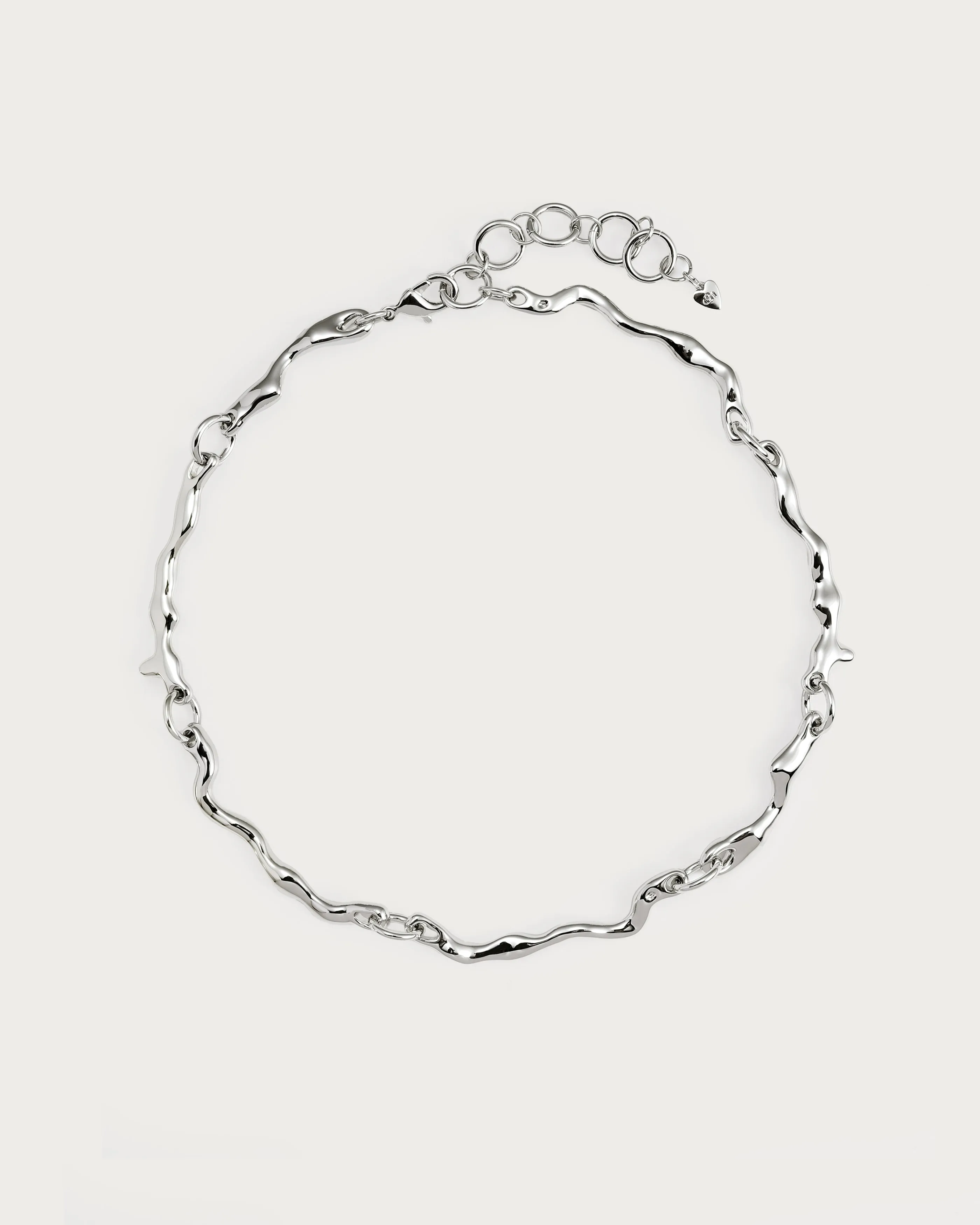 Silver Molten Necklace