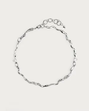 Silver Molten Necklace