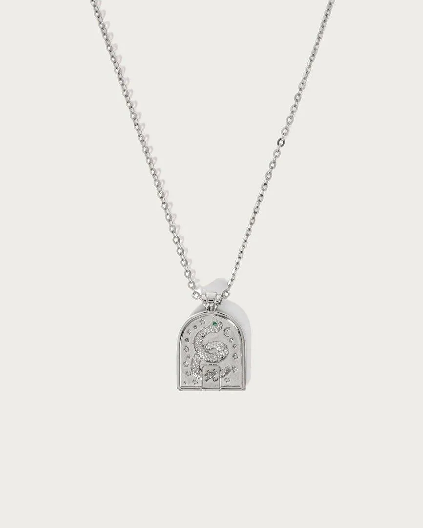 Snake Necklace in Silver