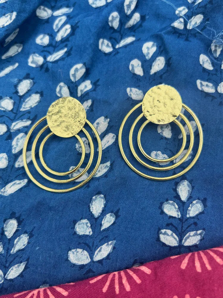 Sol Stud Earrings - Gold