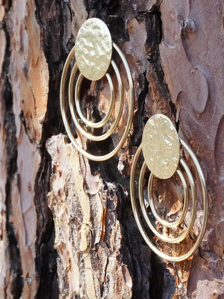 Sol Stud Earrings - Gold