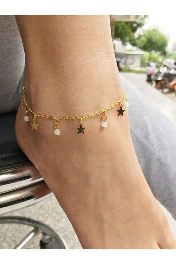 South Korea Popularity Hot Fashion Single Crystal Clear Anklet-860382