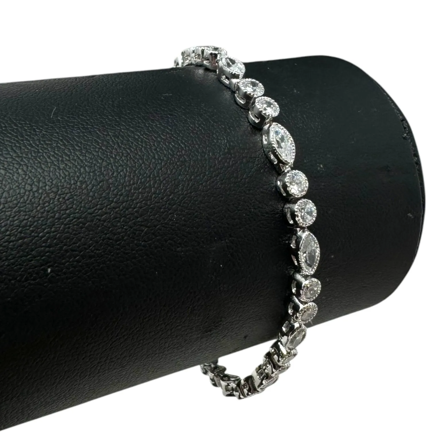 Sterling Silver & Cubic Zirconia Tennis Bracelet
