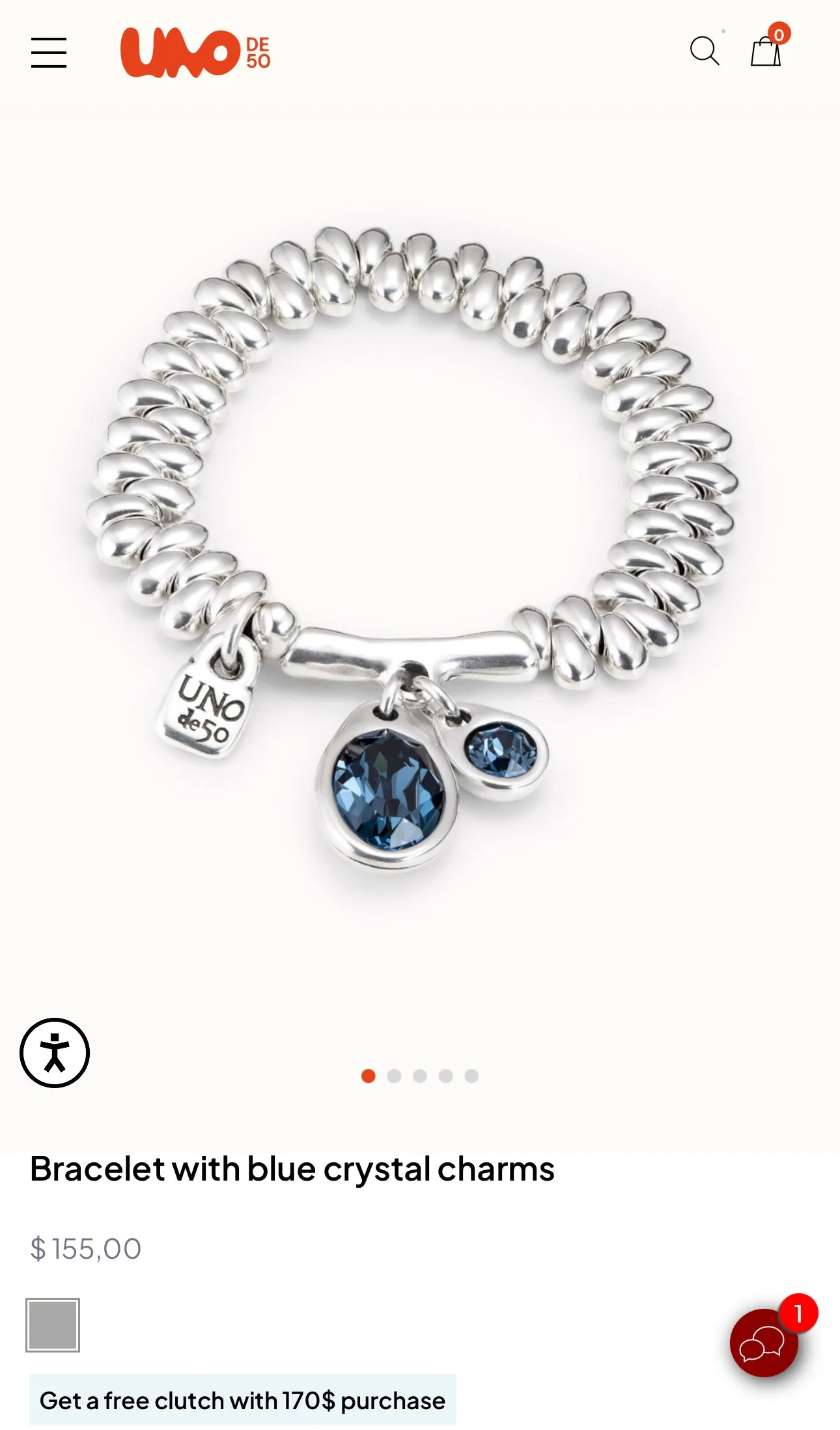 Stretch Bracelet Other By Uno De 50