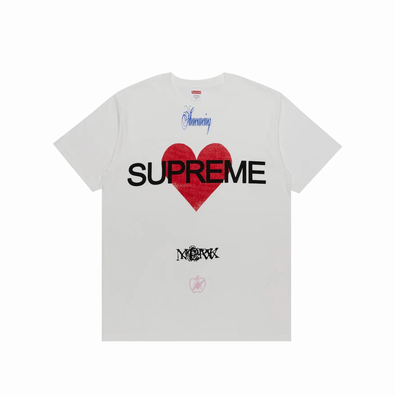Supreme Announcing Tee White
