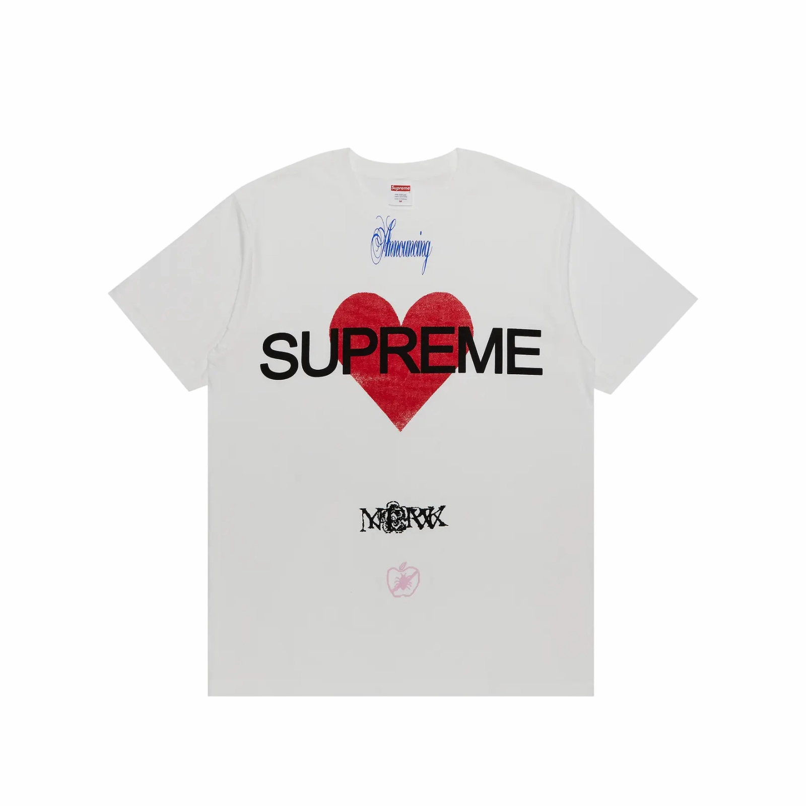 Supreme Announcing Tee White
