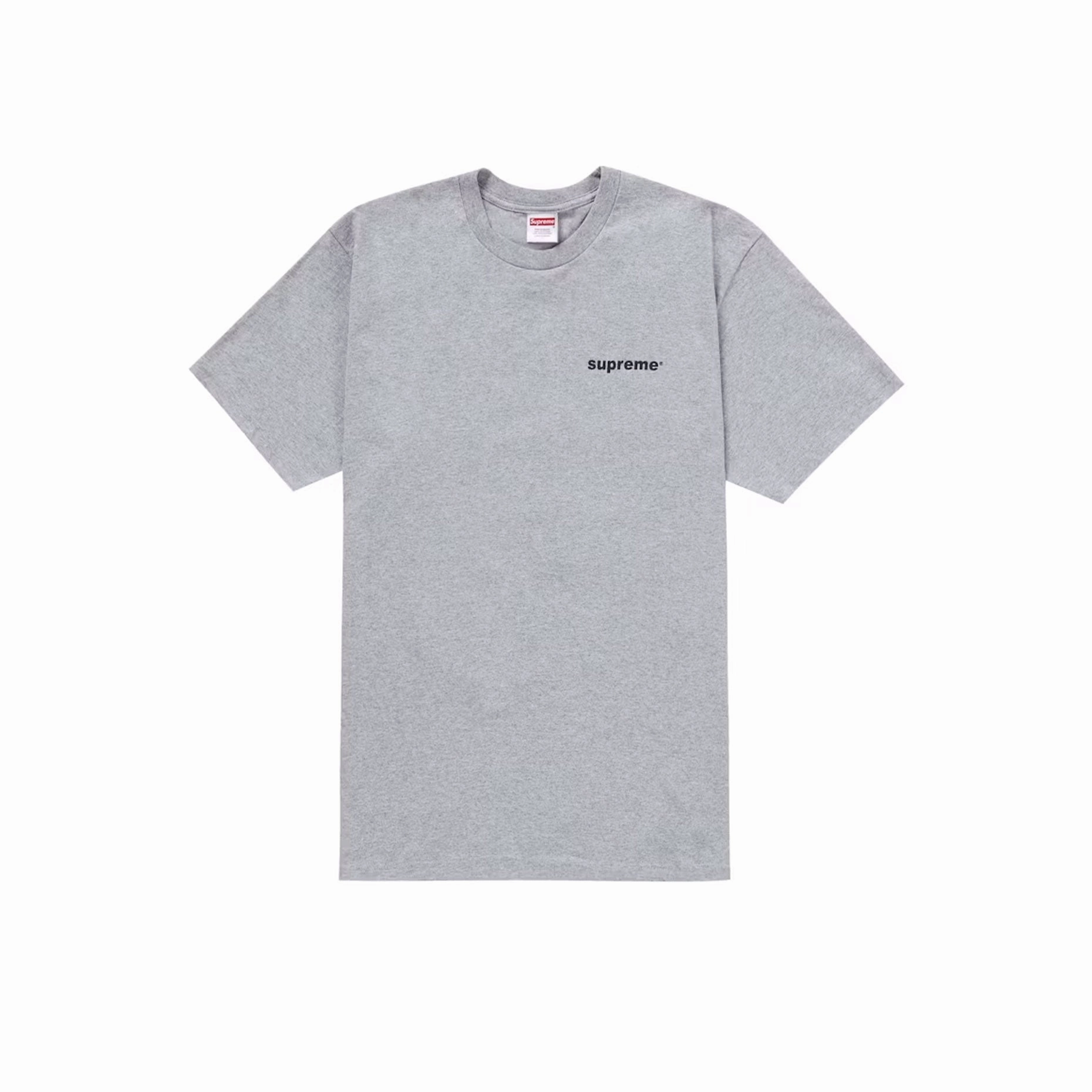 Supreme Fuck Money Tee Heather Grey