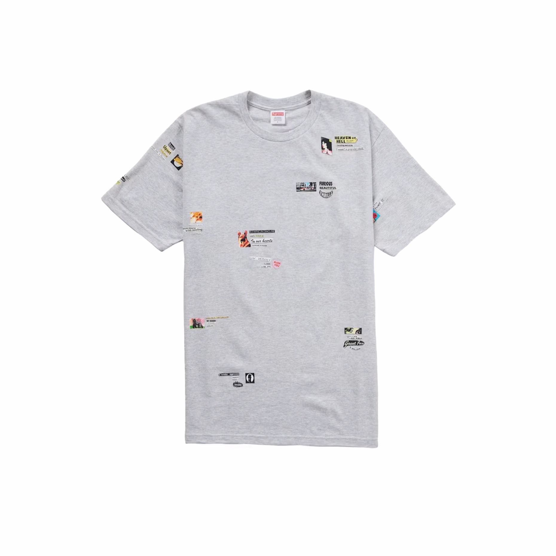 Supreme Upset Tee Ash Grey