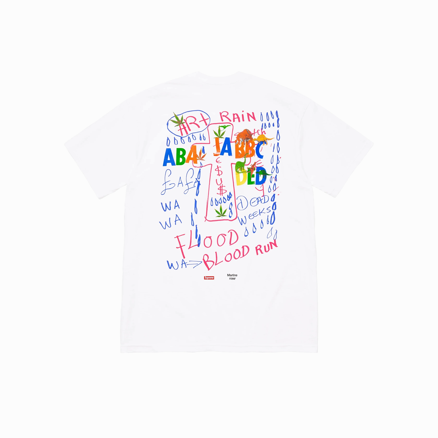 Supreme x Martine Rose Lee Scratch Perry Tee White