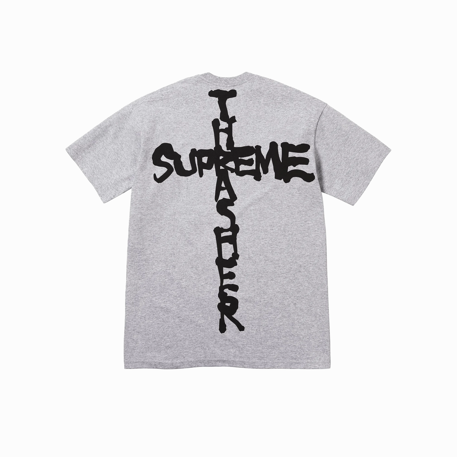 Supreme x Thrasher Cross Tee Heather Grey