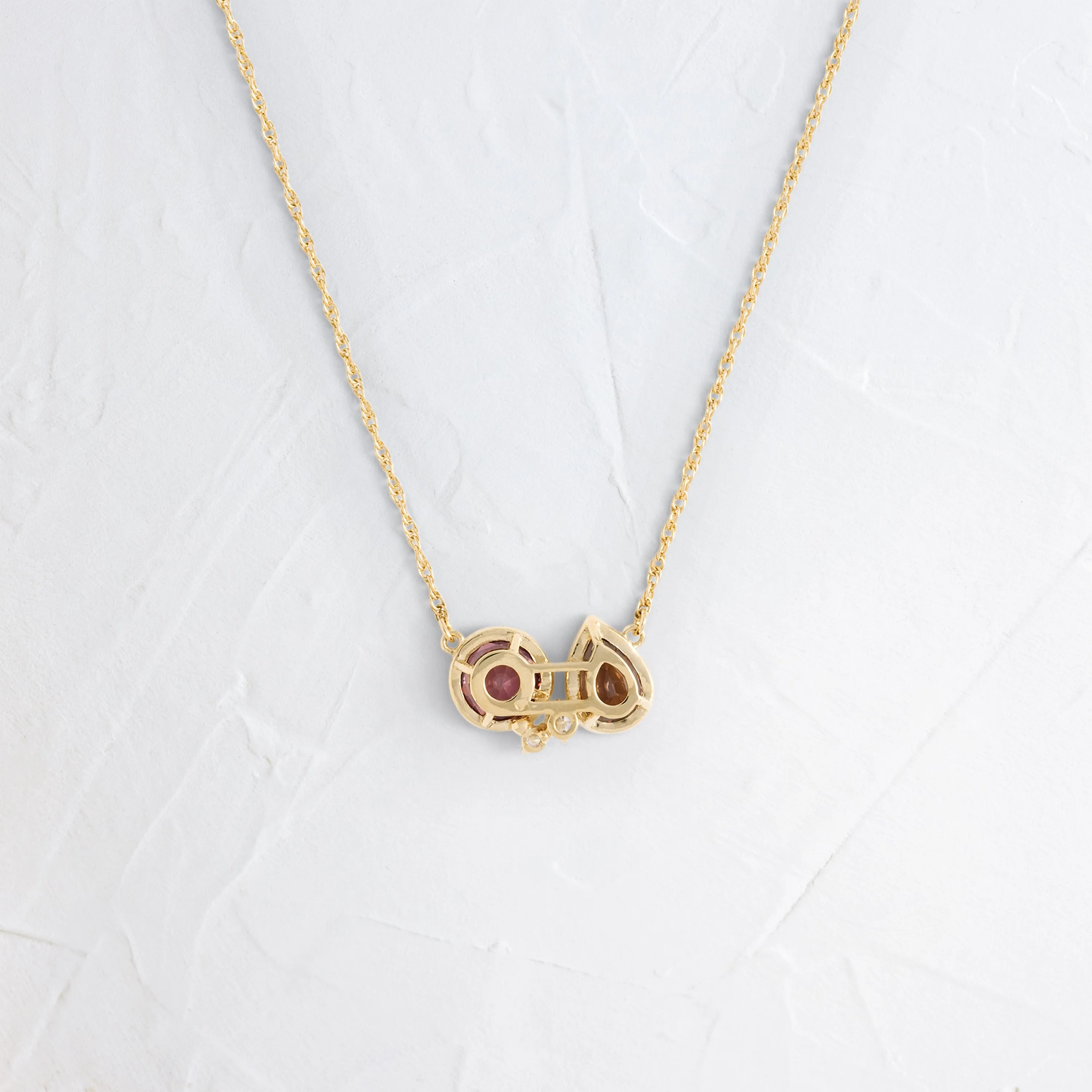 Tandem Necklace in Warm Sapphire