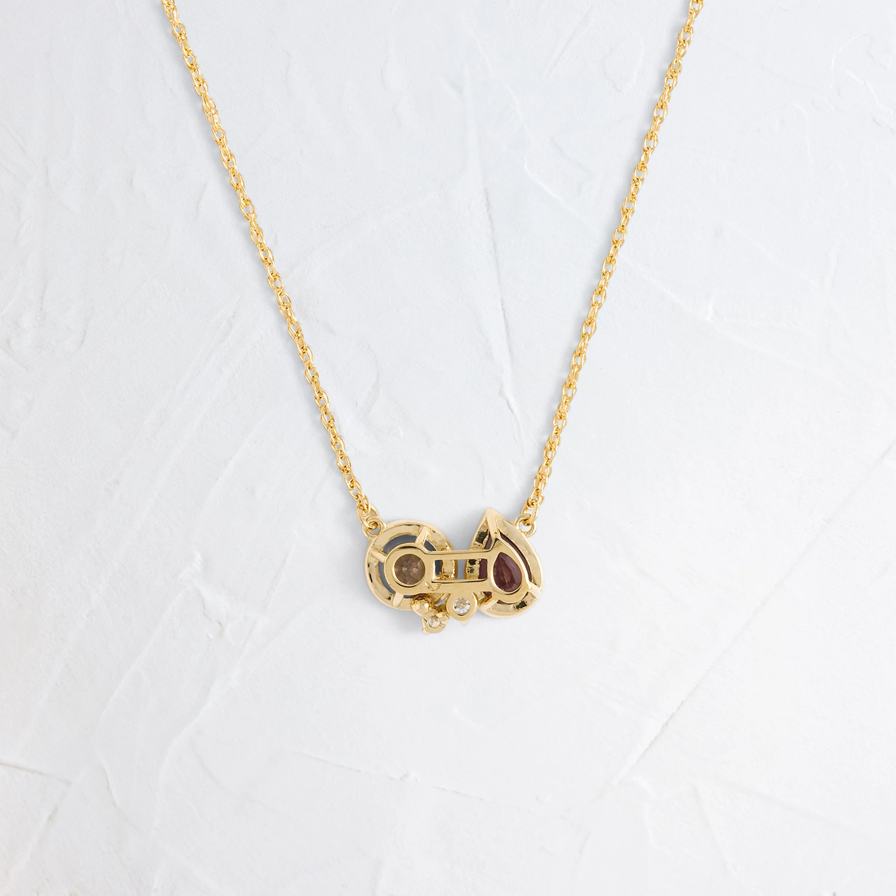 Tandem Necklace in Warm Sapphire