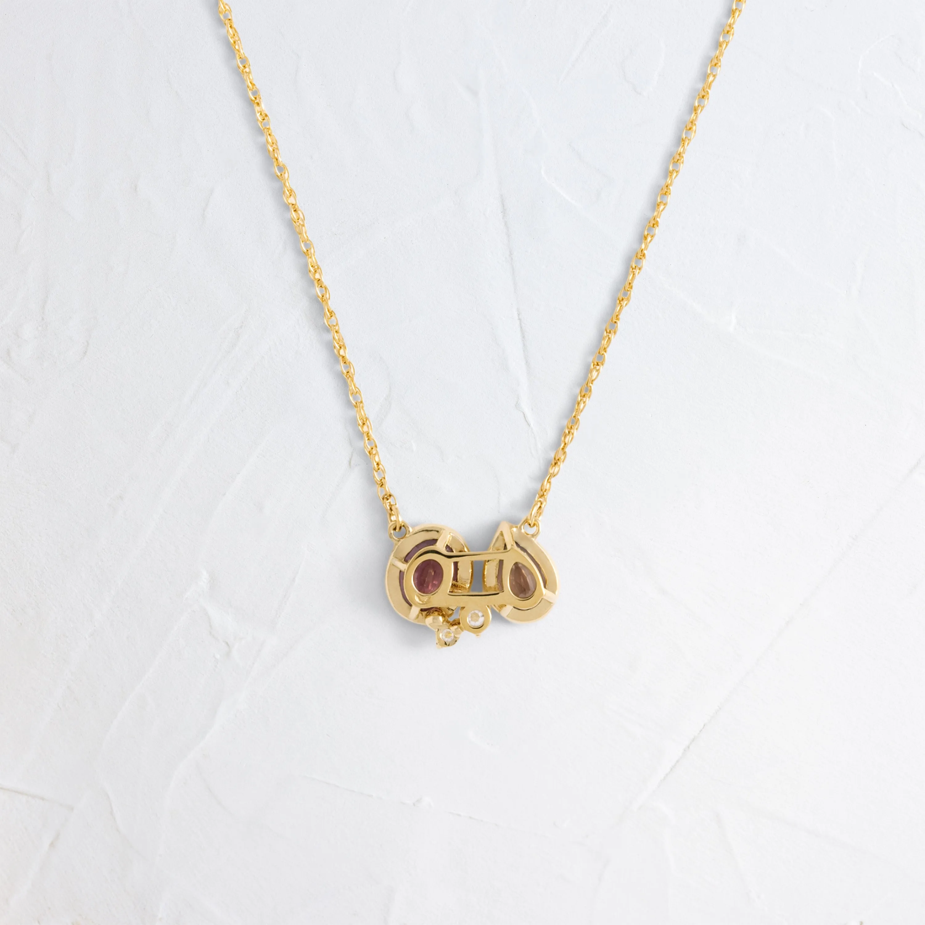 Tandem Necklace in Warm Sapphire