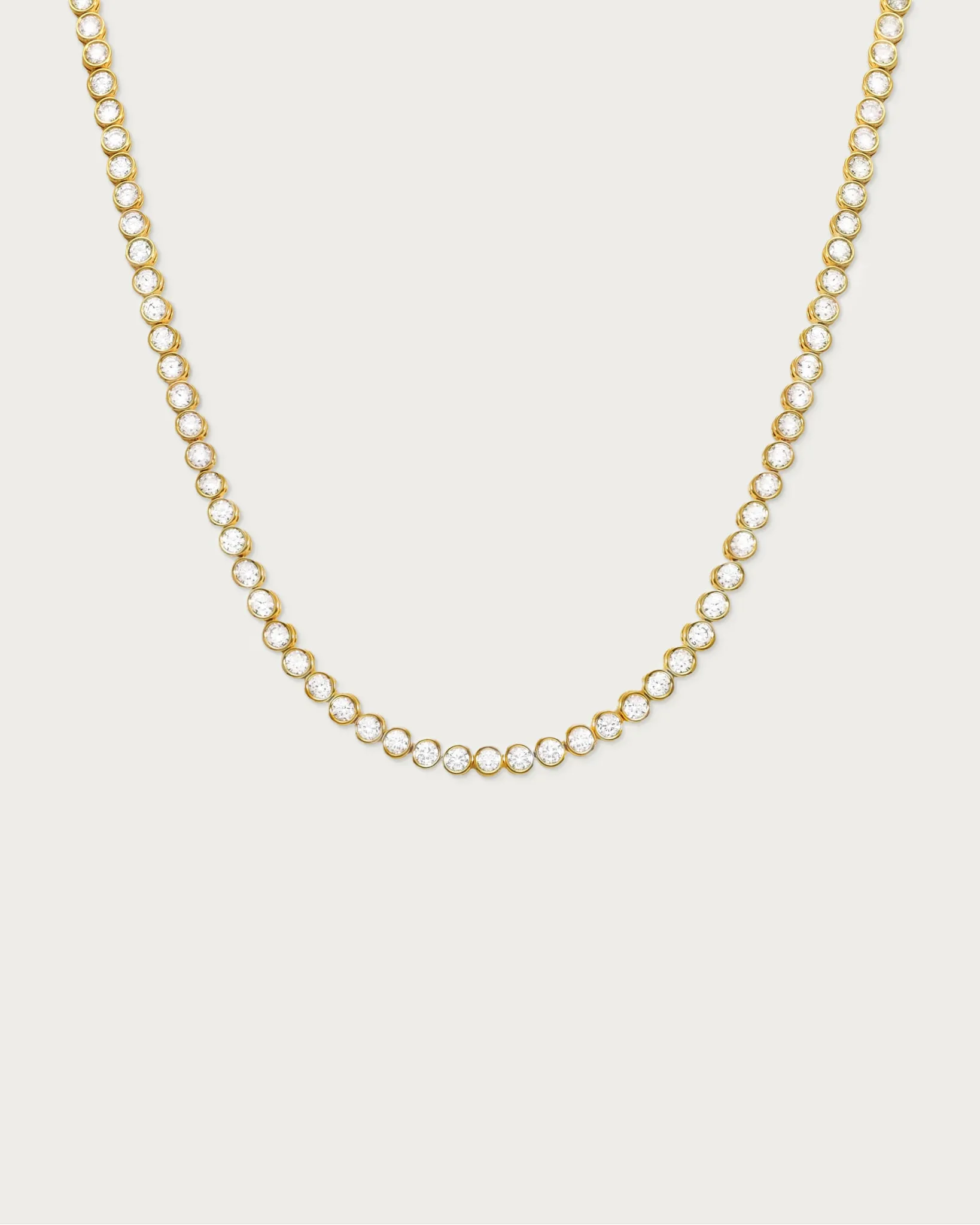 Tennis Necklace in Gold