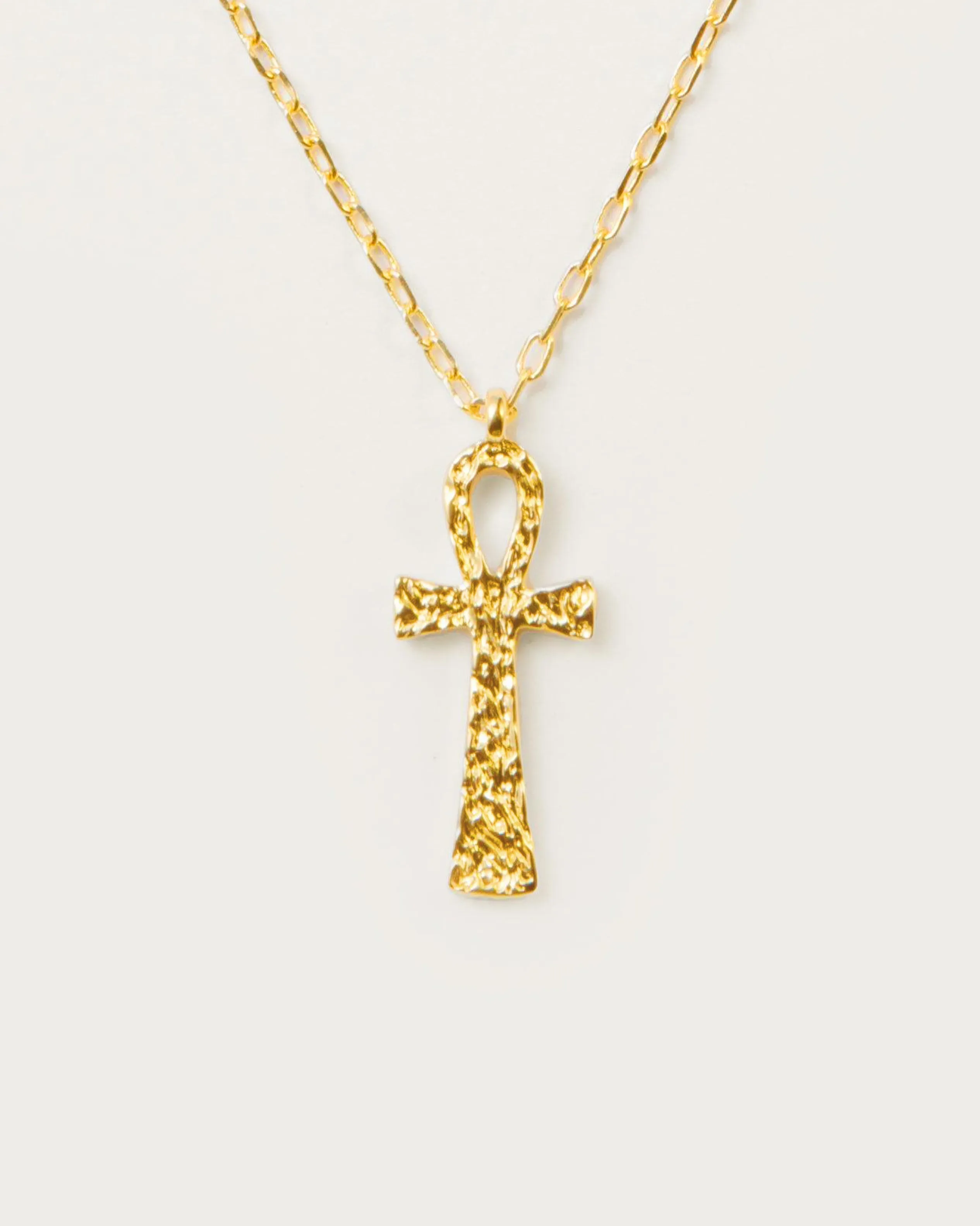 Textured Ankh Necklace