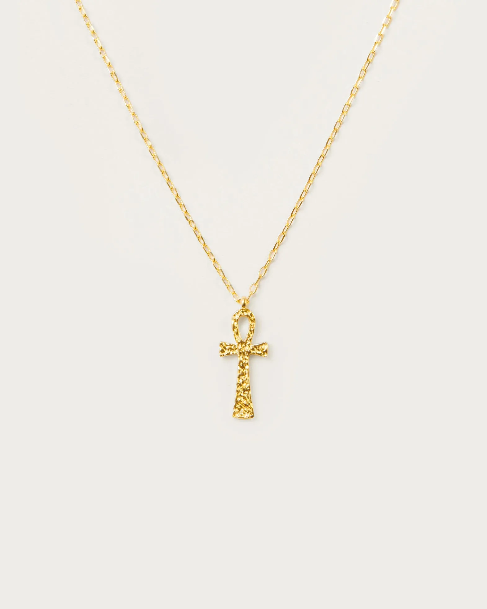 Textured Ankh Necklace