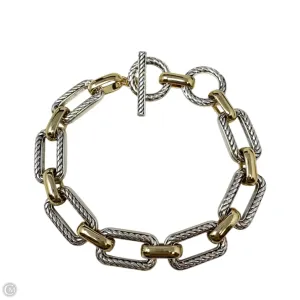 Two Tone Link Bracelet Designer By Unbranded