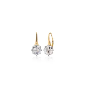 Two-Tone Points North ??Polaris?? Earrings with Rock Crystal