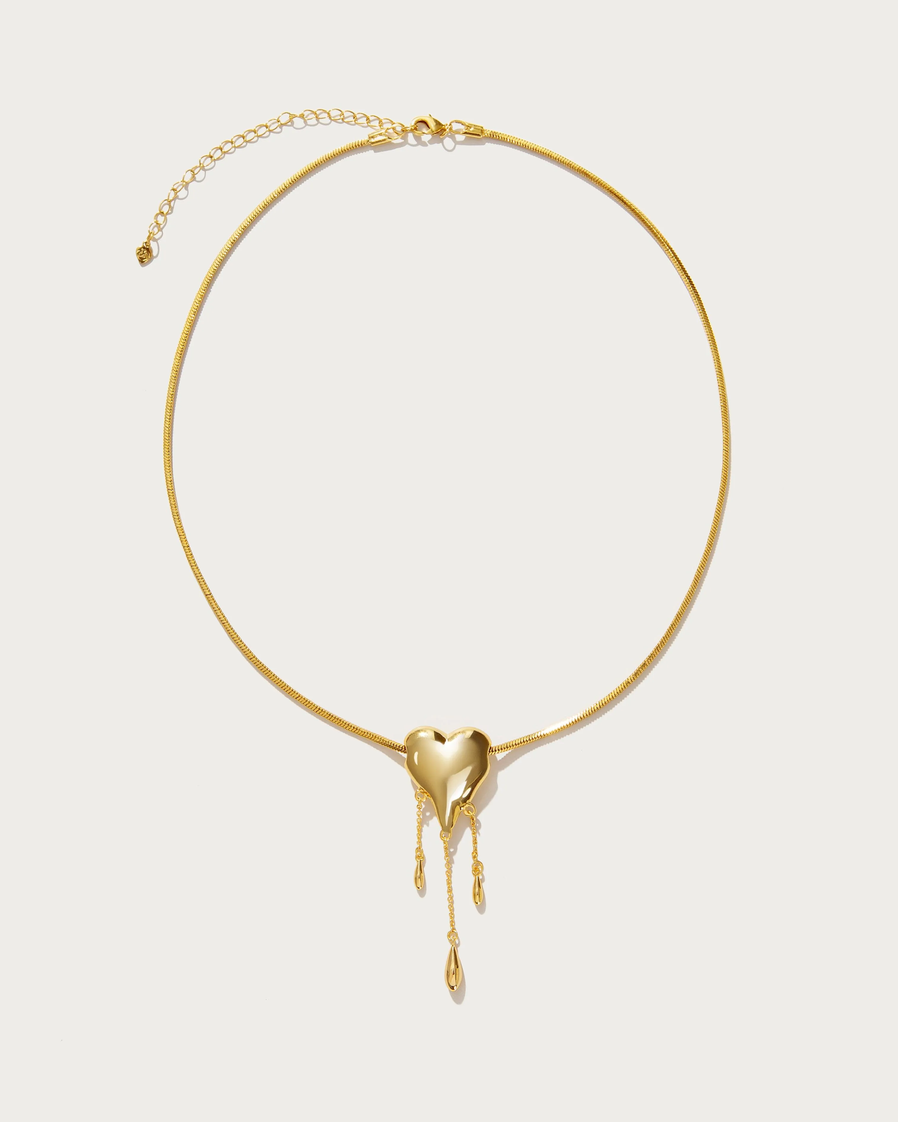 Venom??s Golden Drip Heart Necklace