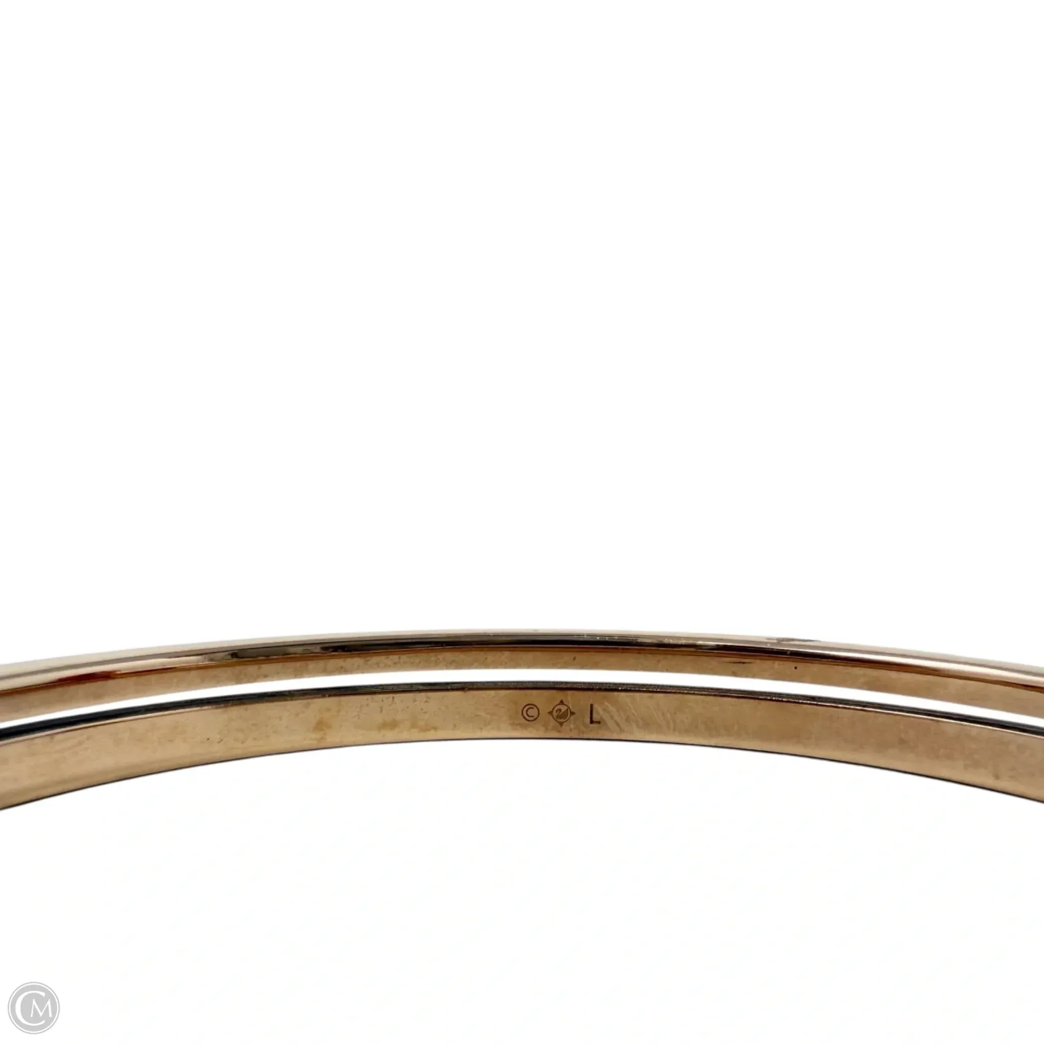 White Rose-Gold Plated Thrilling Bangle Bracelet By Swarovski