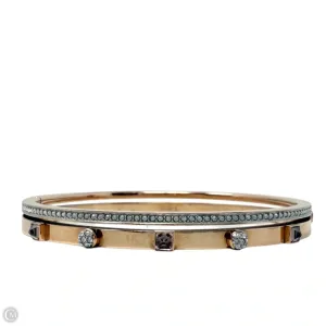 White Rose-Gold Plated Thrilling Bangle Bracelet By Swarovski