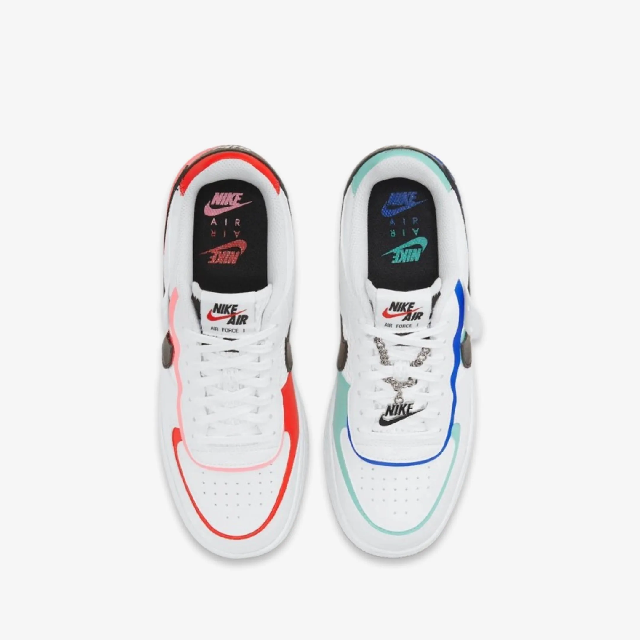 (Women's) Nike Air Force 1 Low Shadow 'Multi-Color 3D' (2020) DH1965-100 iconic minimalism
